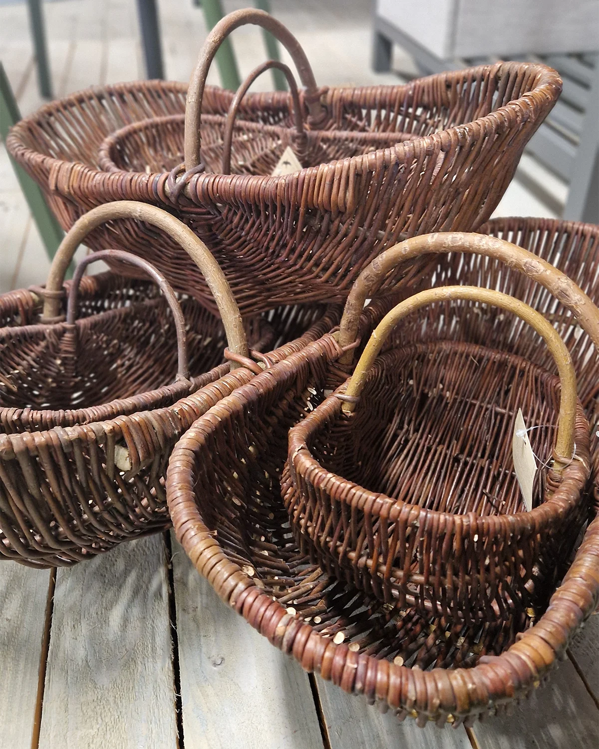 Svampkorg pilträ mellan