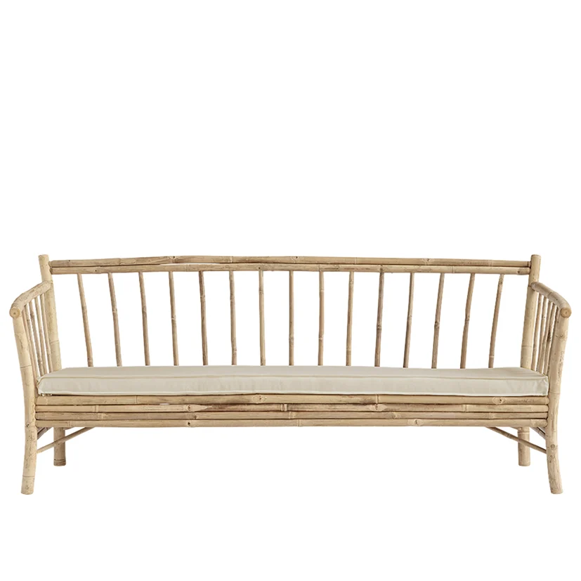 Bambusoffa natur/sand 190 cm