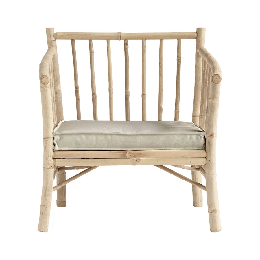 Bambufåtölj natur/sand 70 cm