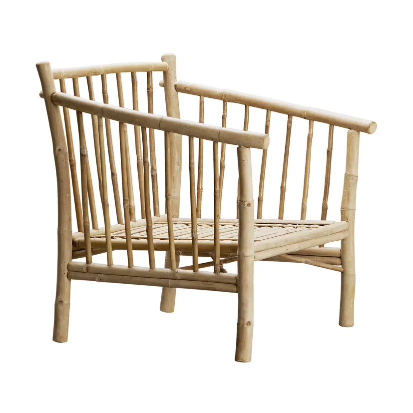 Bambufåtölj natur/sand 70 cm