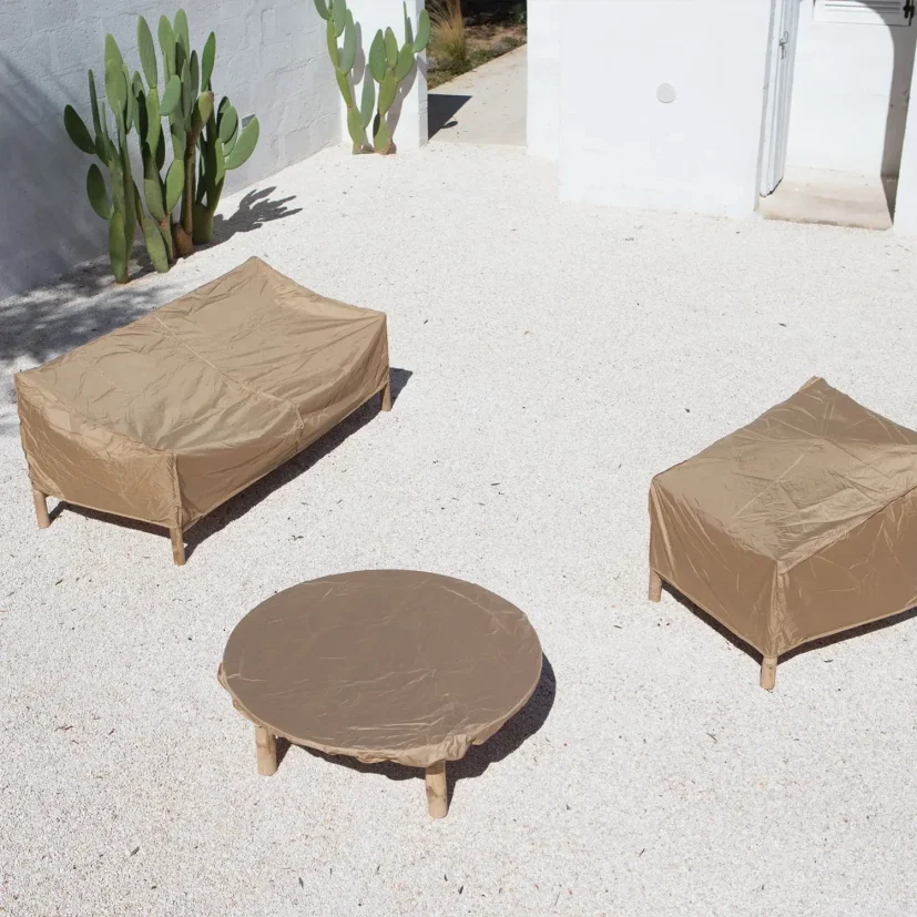 Bambu loungegrupp natur/sand