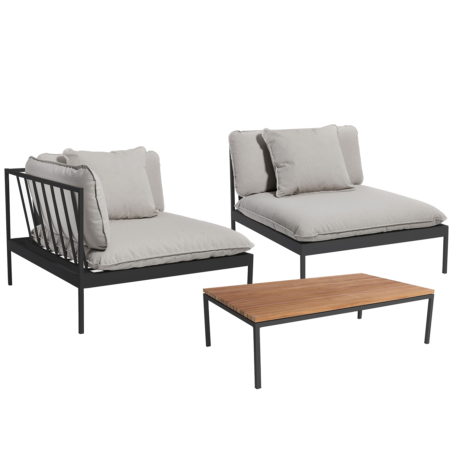 Product Image for Bönan set Mörkgrå/Sunbrella Ash