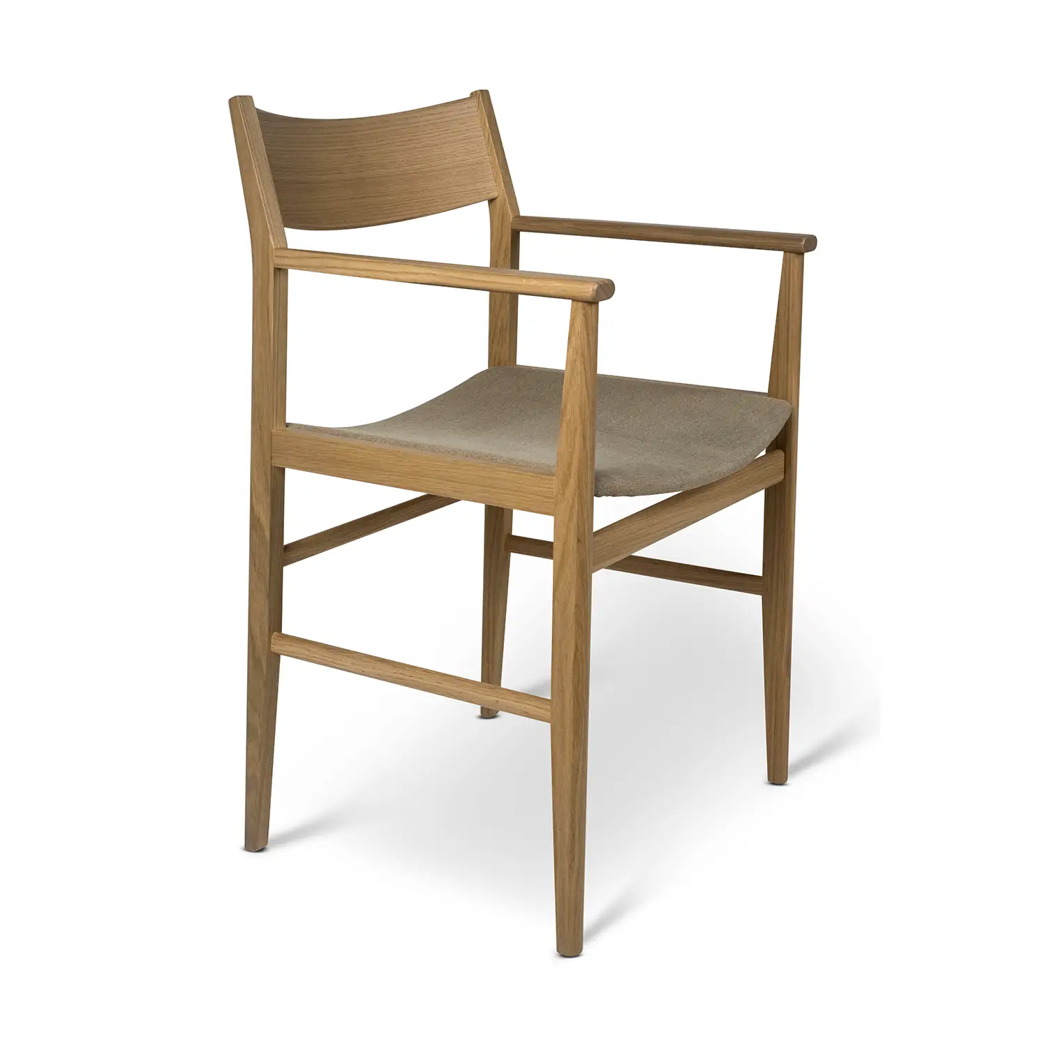 Mavis Siza karmstol vitpigmenterad mattlackad ek