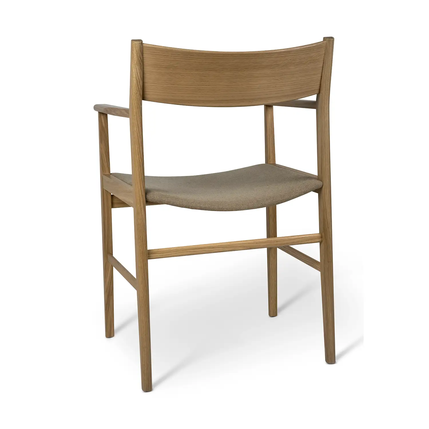 Mavis Siza karmstol vitpigmenterad mattlackad ek