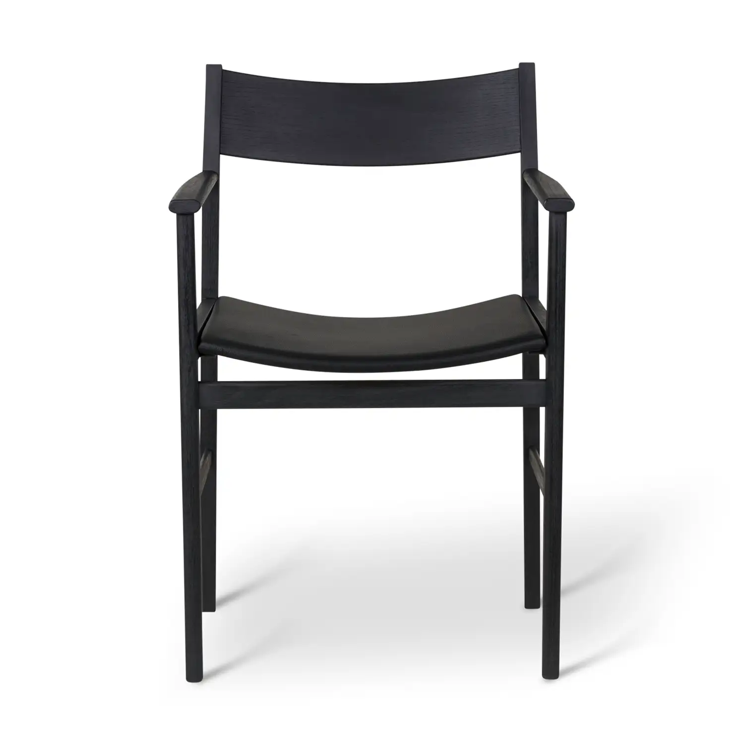 Mavis Siza karmstol svartlaserad ask