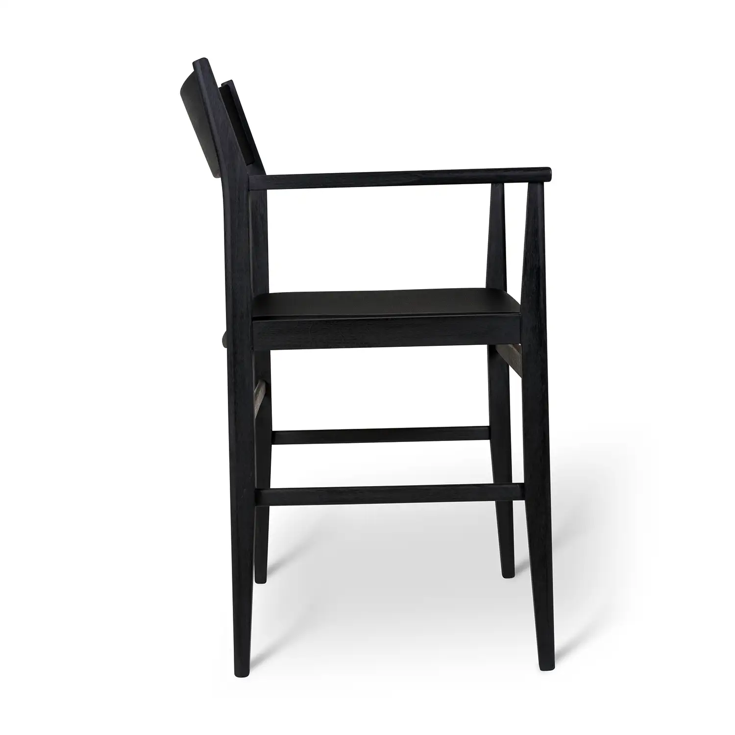 Mavis Siza karmstol svartlaserad ask