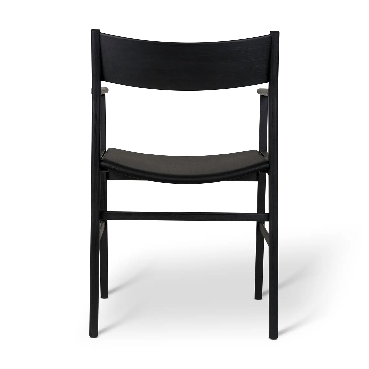 Mavis Siza karmstol svartlaserad ask