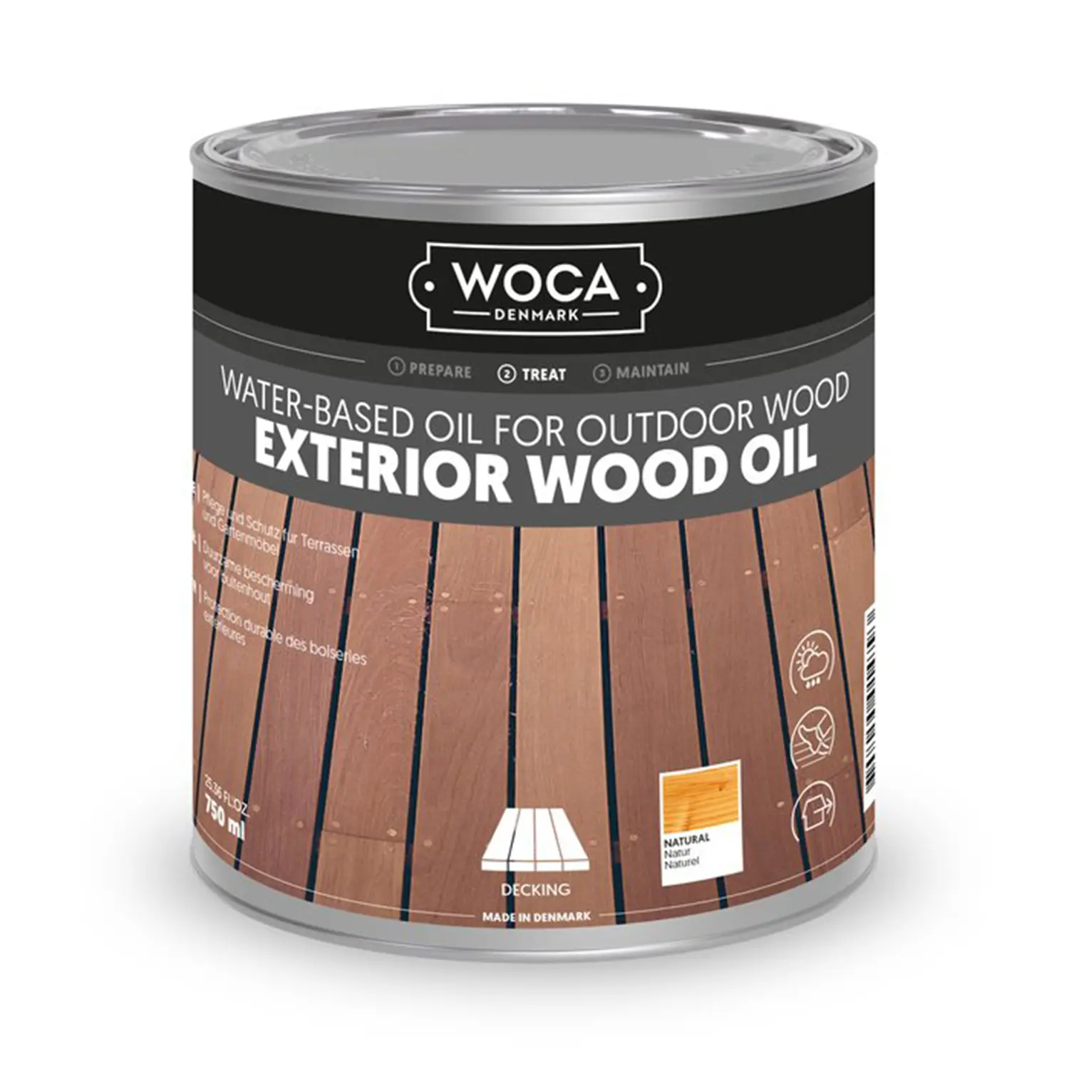 Product Image for Woca vattenbaserad uteträolja 750 ml