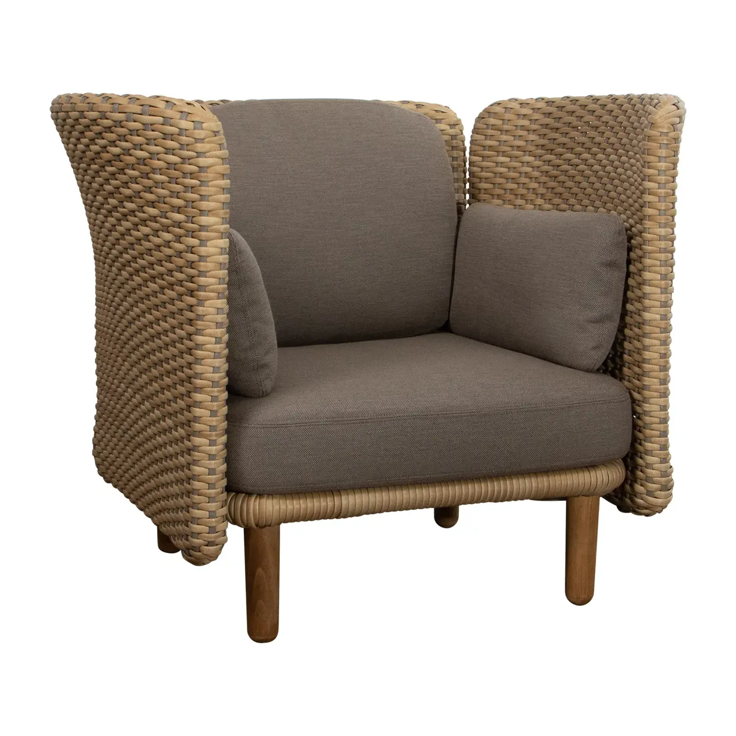 Arch fåtölj låg natur/taupe
