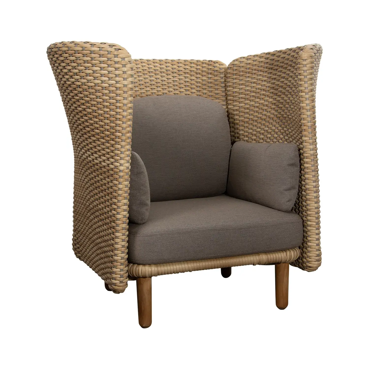 Arch fåtölj hög natur/taupe