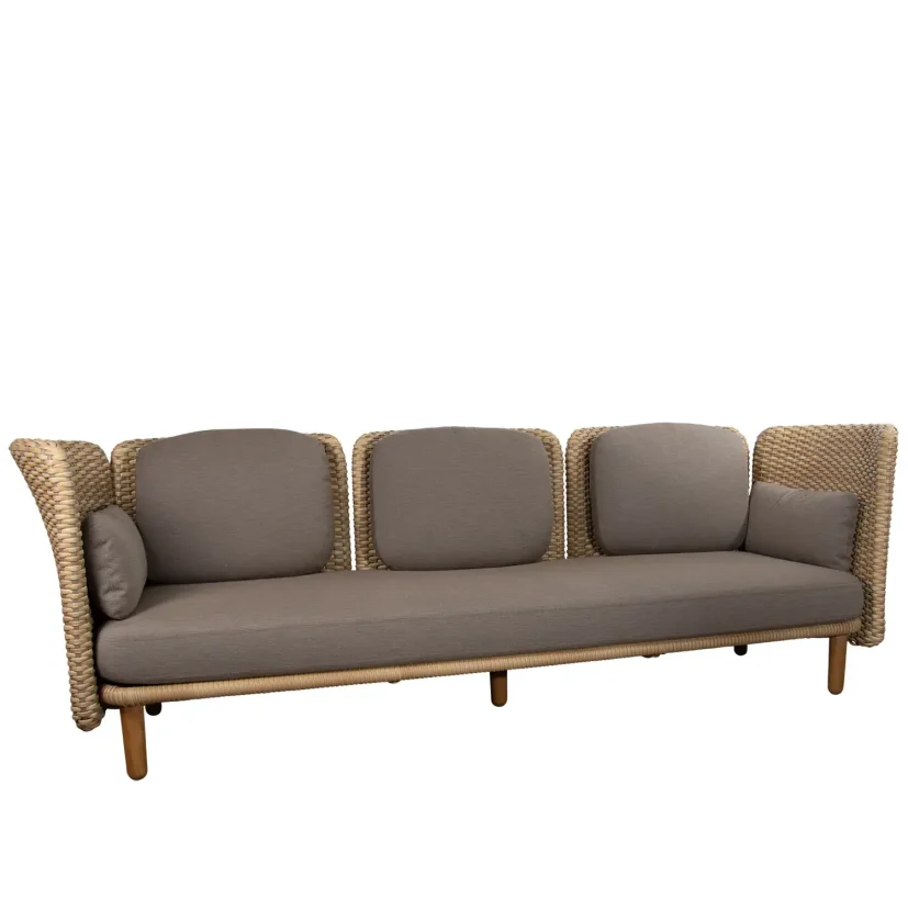 Arch 3-sitssoffa låg natur/taupe