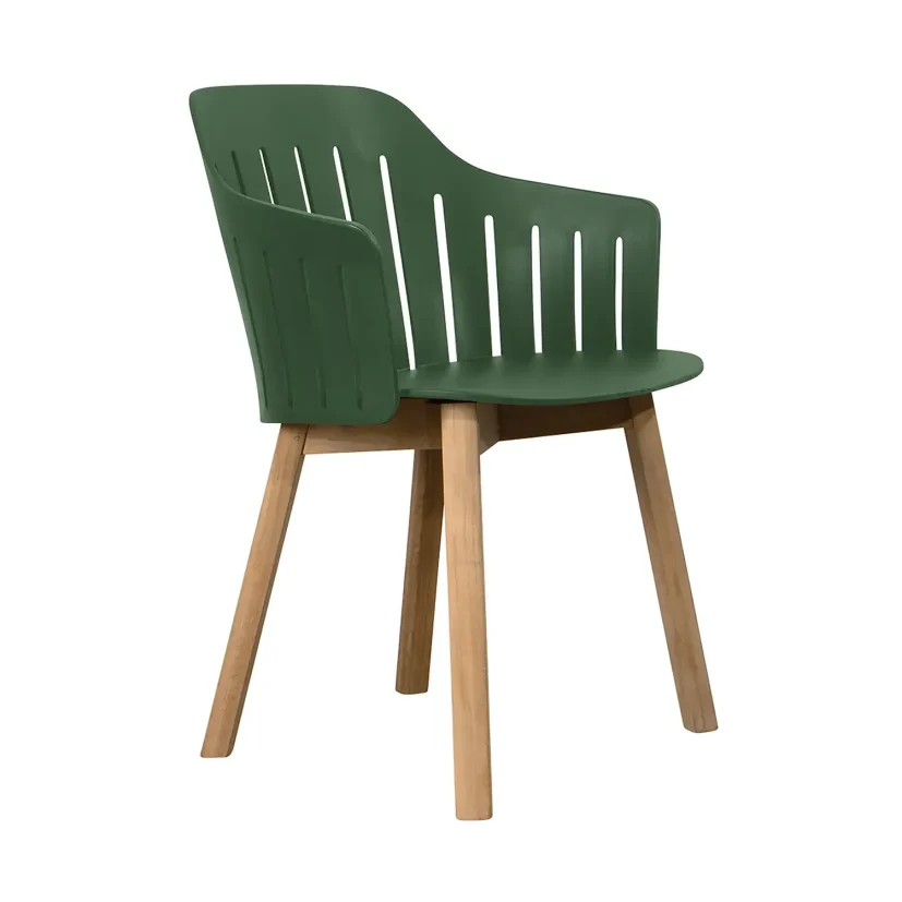 Choice matstol grön/teak