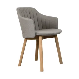 Choice matstol Taupe Natté/Teak