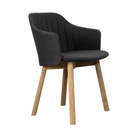 Choice matstol Svart Natté/Teak