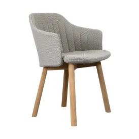 Choice matstol Ljusgrå Focus/Teak