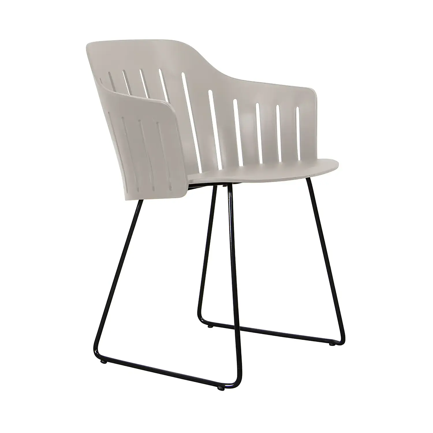 Choice matstol taupe/svart med medar