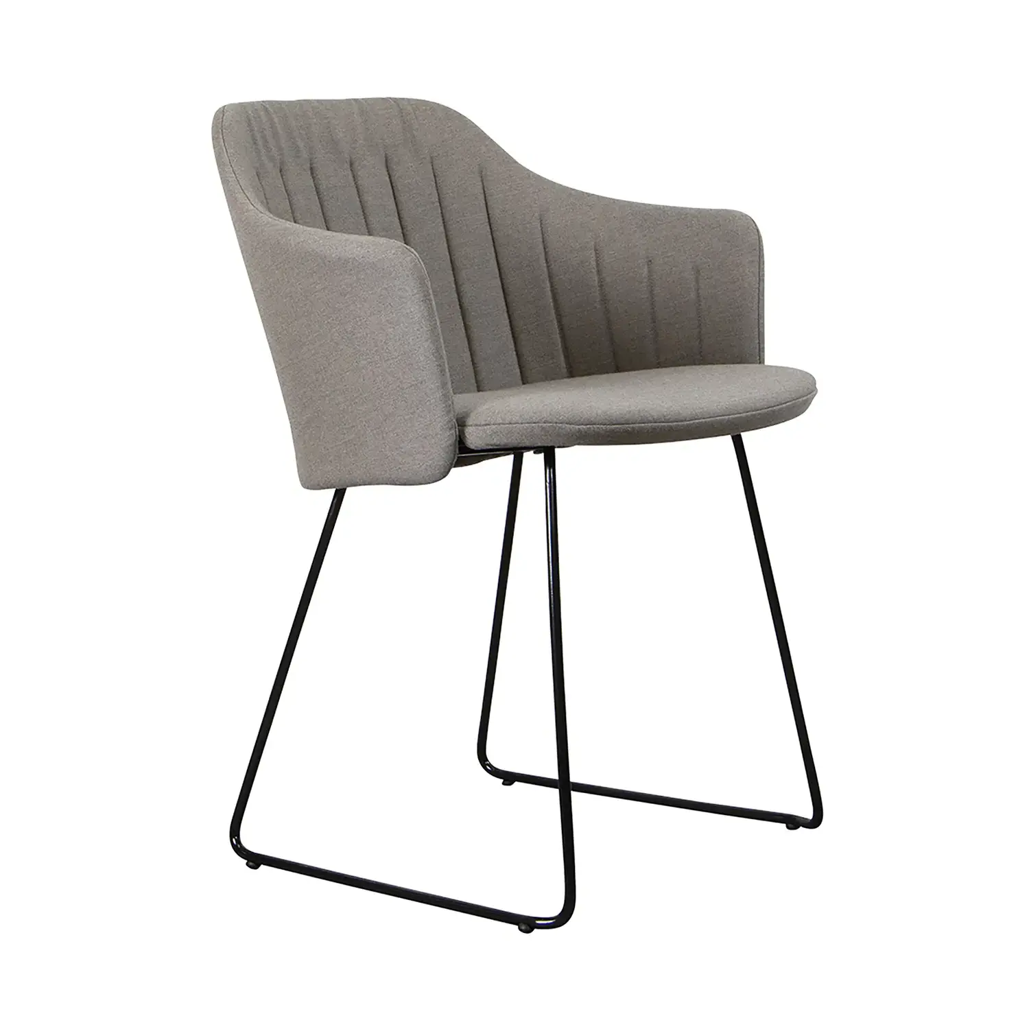 Choice matstol Taupe Natté/Svart med medar