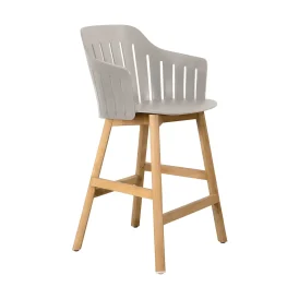 Choice barstol taupe/teak