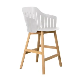 Choice barstol vit/teak