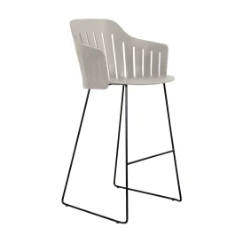 Choice barstol taupe/svart med medar