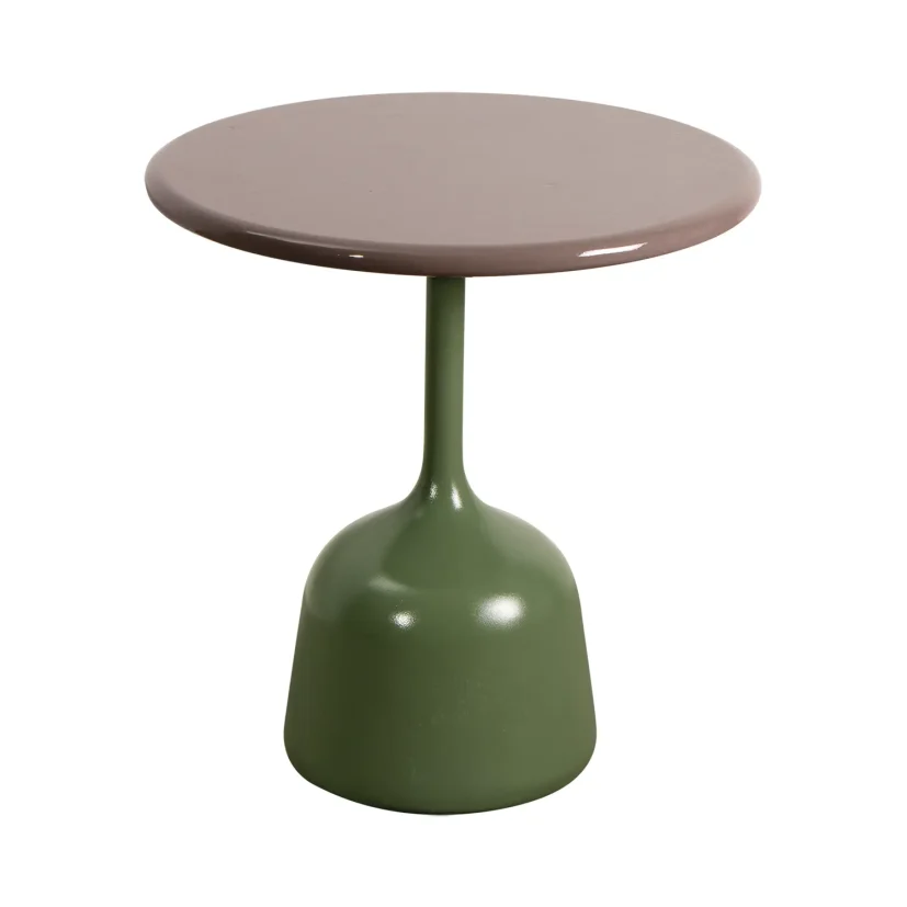 Glaze soffbord Olivgrön Ø45 cm