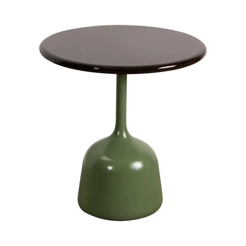 Glaze soffbord Olivgrön Ø45 cm
