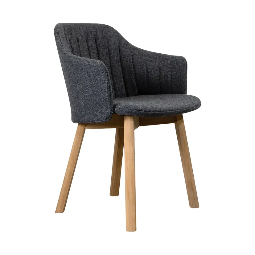 Choice matstol Mörkgrå Ambience/Teak