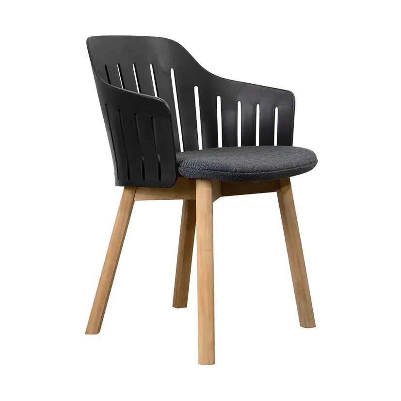 Choice matstol Mörkgrå Ambience/Teak