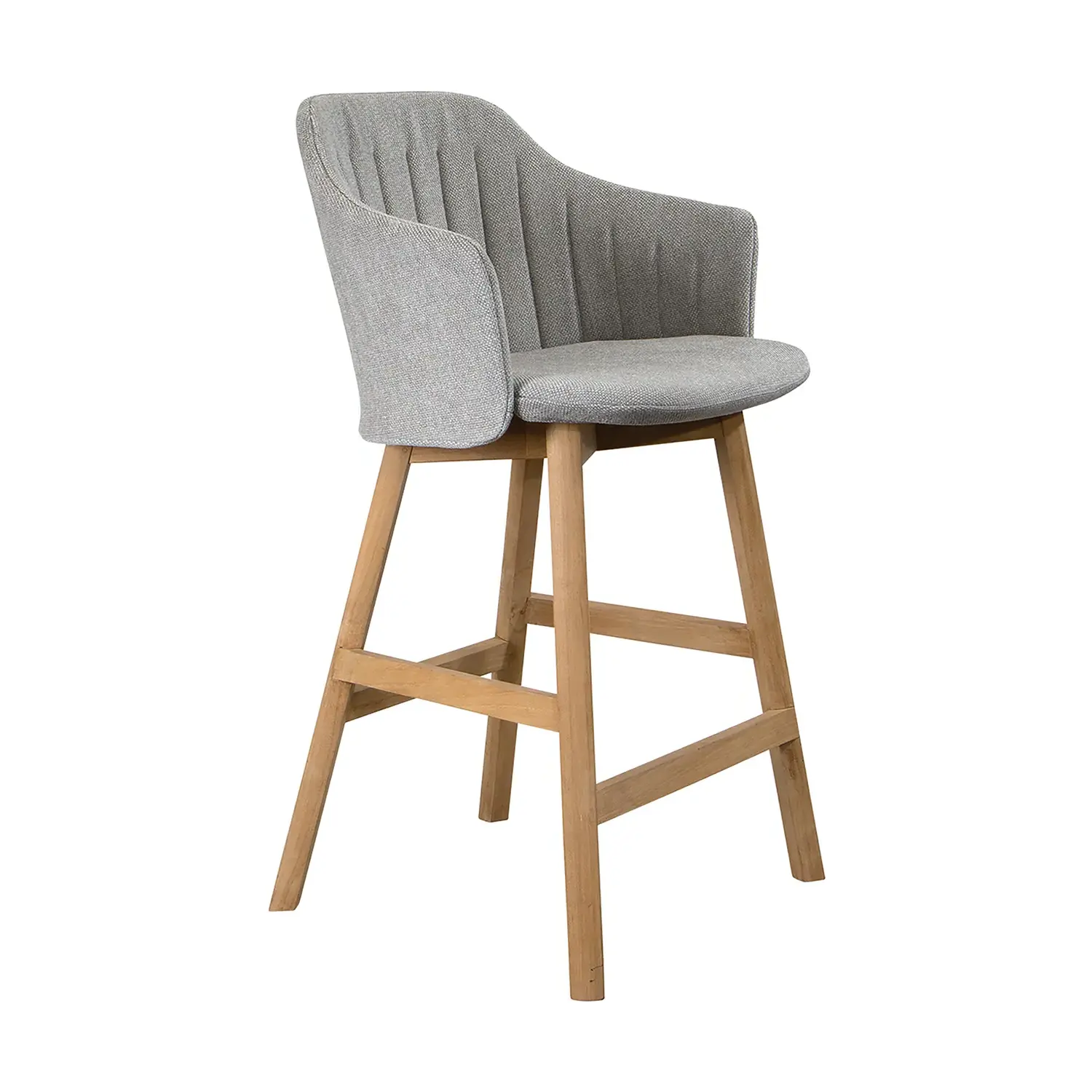 Choice barstol Ljusgrå Essence/teak