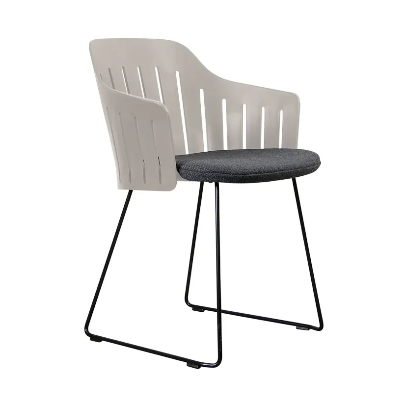Choice matstol taupe med medar (indoor)