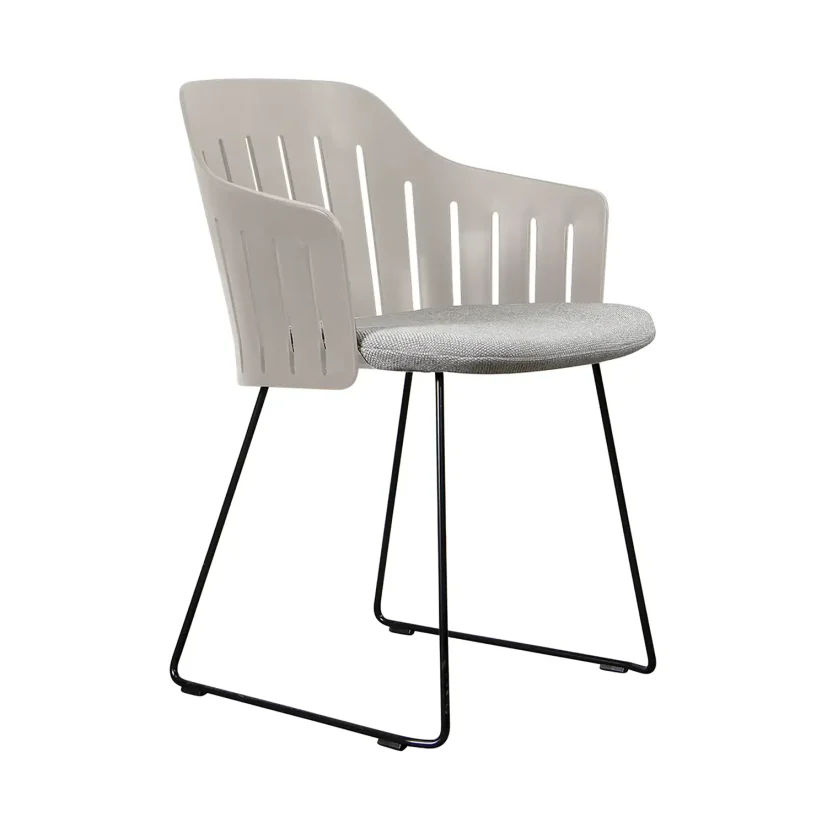 Choice matstol taupe med medar (indoor)