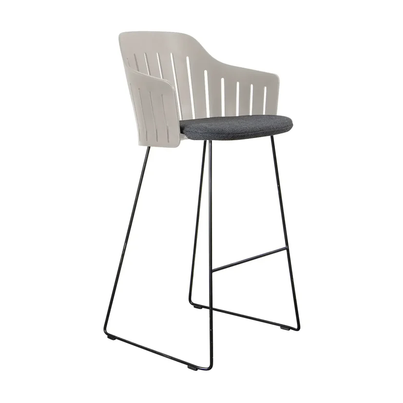 Choice barstol taupe med medar (indoor)