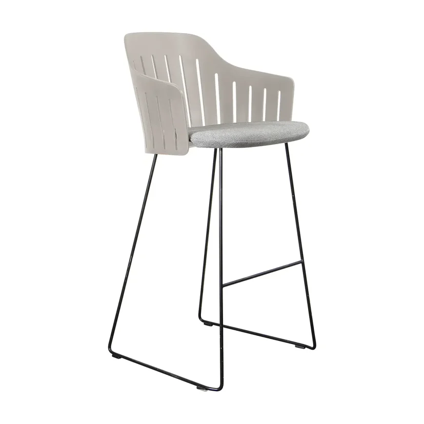 Choice barstol taupe med medar (indoor)