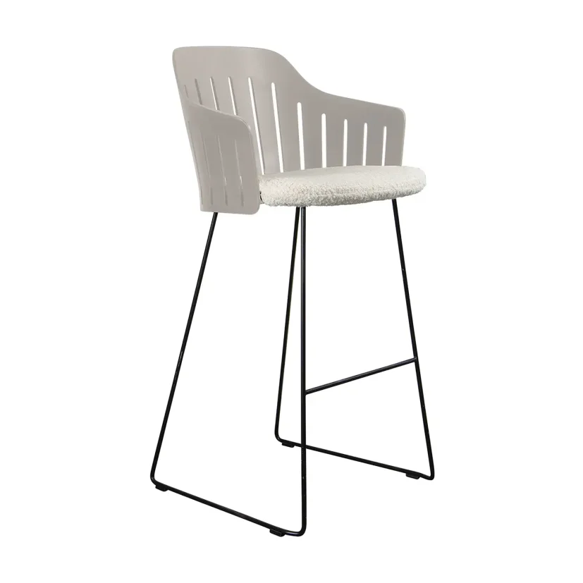 Choice barstol taupe med medar (indoor)