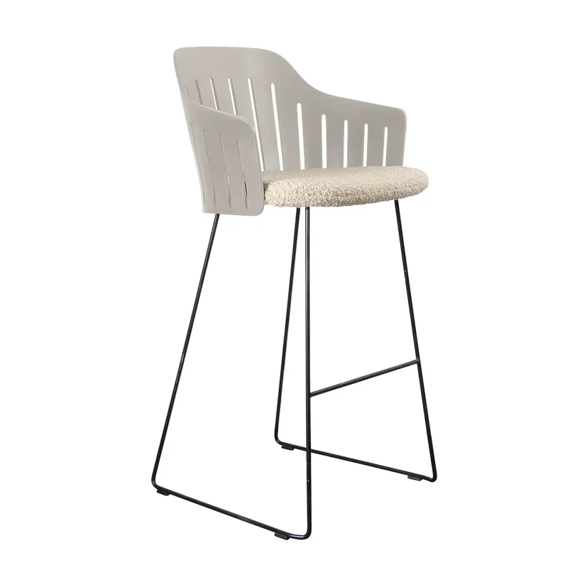 Choice barstol taupe med medar (indoor)