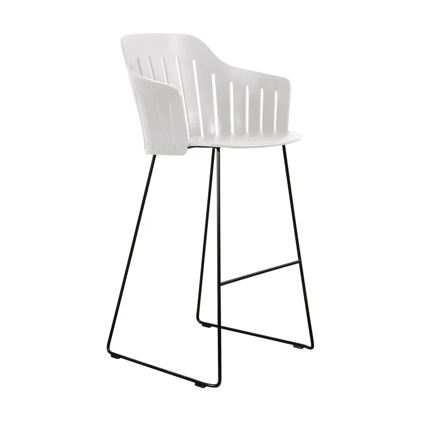 Choice barstol vit med medar (indoor)