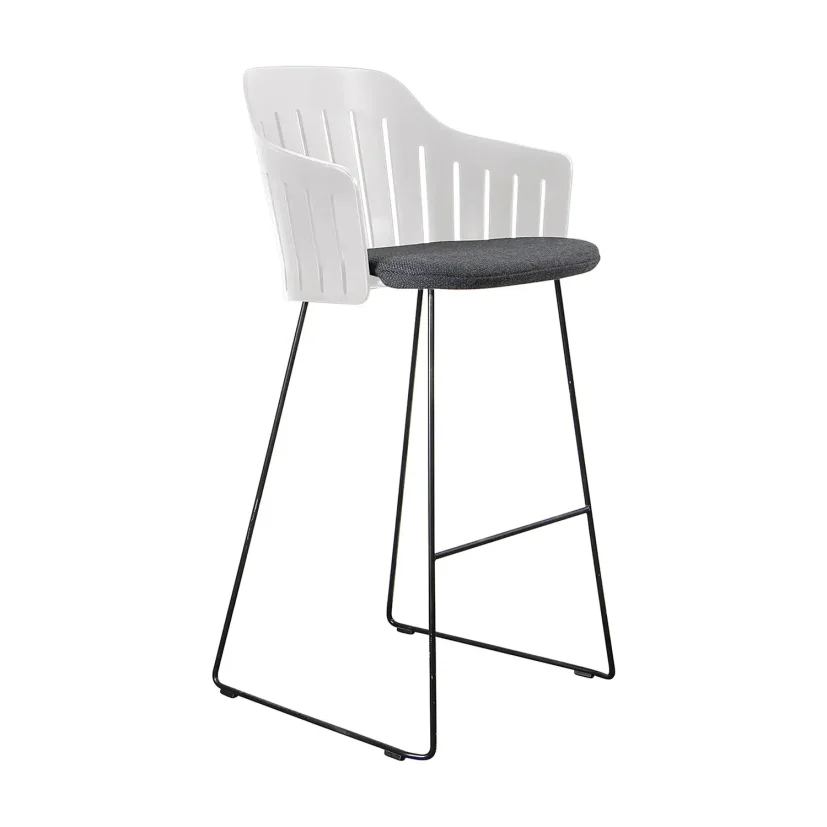 Choice barstol vit med medar (indoor)