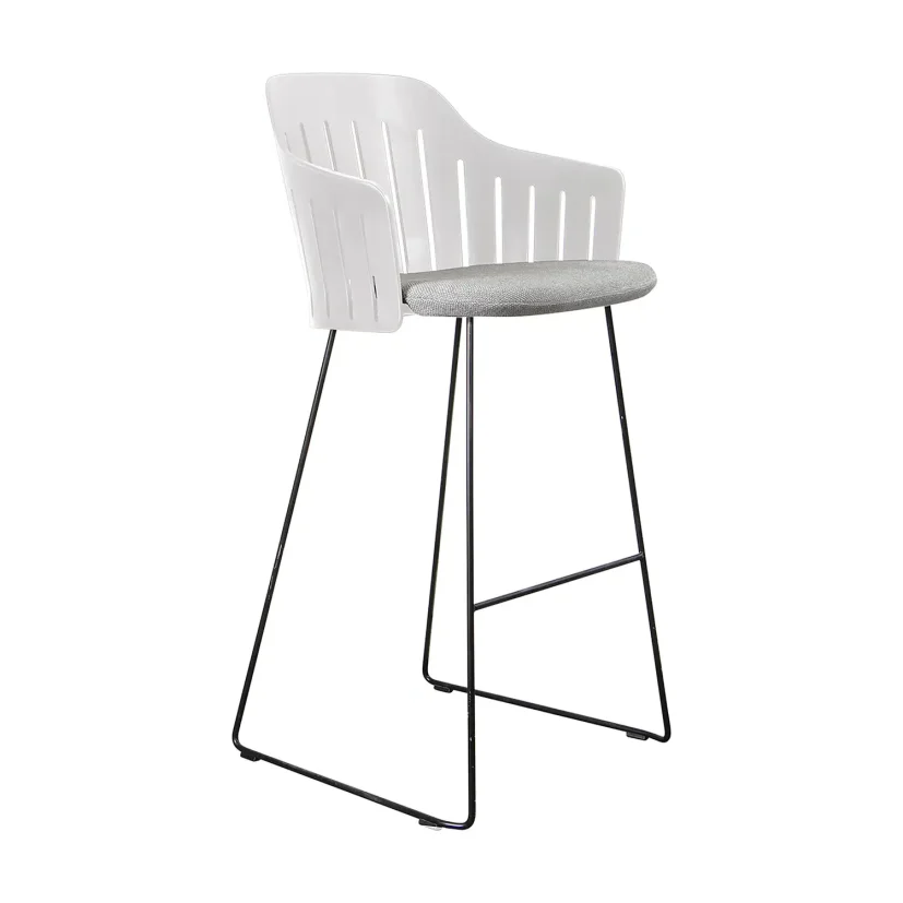 Choice barstol vit med medar (indoor)