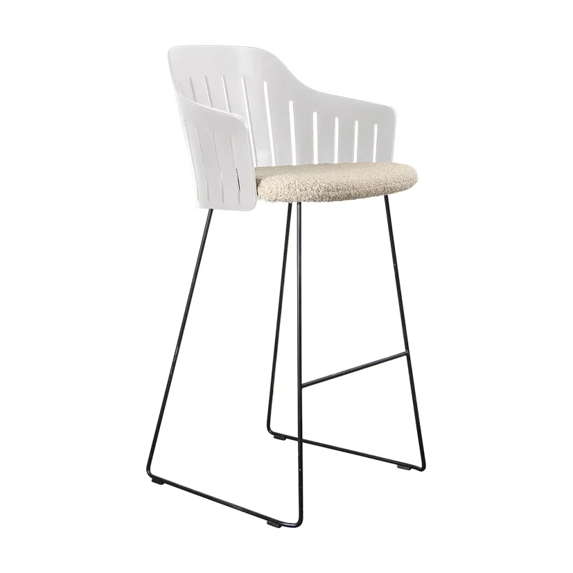 Choice barstol vit med medar (indoor)