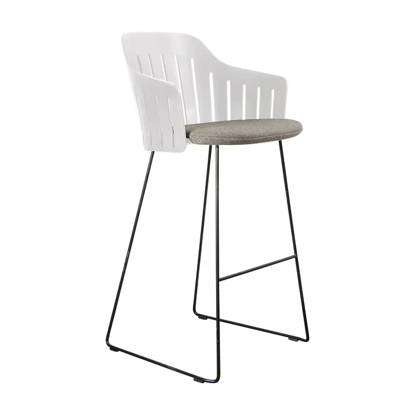 Choice barstol vit med medar (indoor)