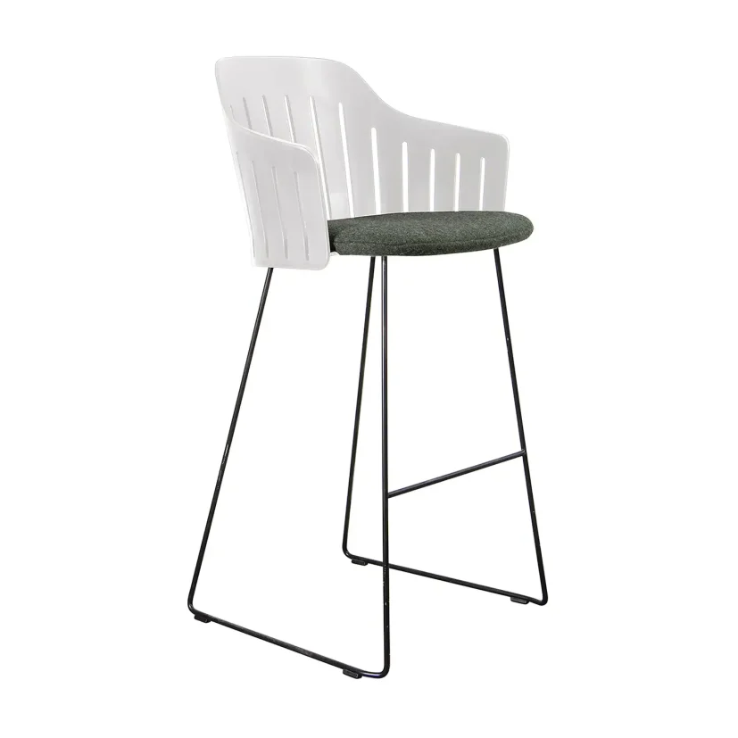 Choice barstol vit med medar (indoor)