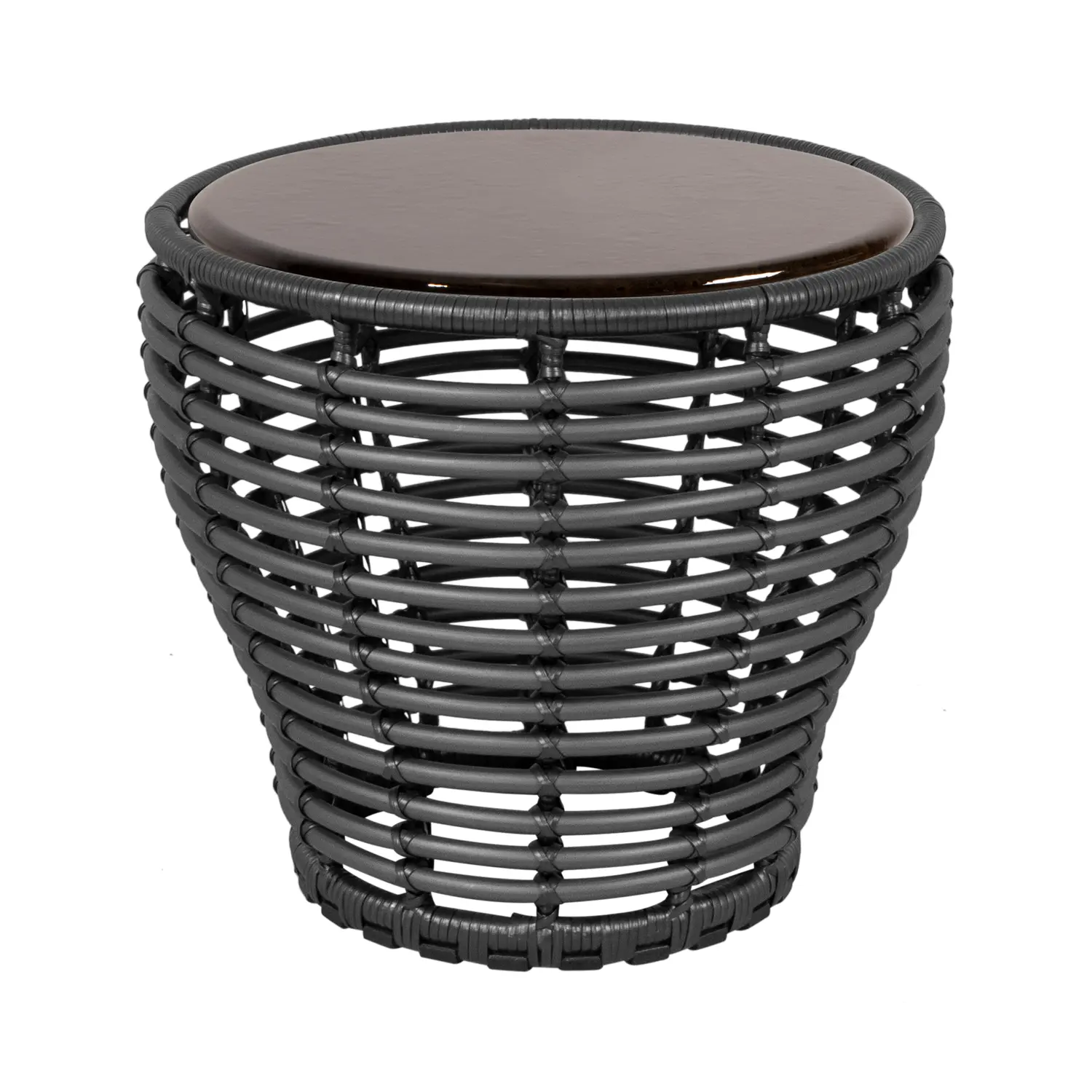 Product Image for Basket sidobord grafitgrå/lavasten Ø50 cm