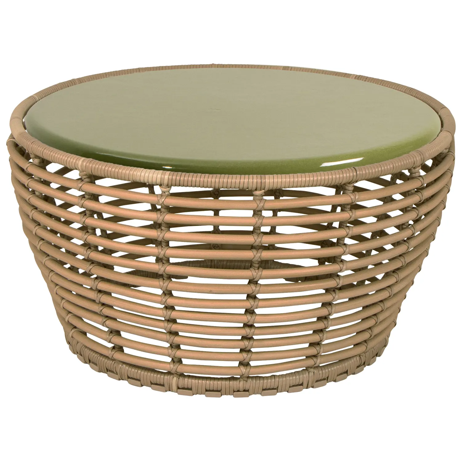 Basket soffbord natur/lavasten Ø75 cm