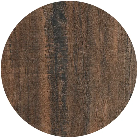 On Top™ bordsskiva HPL Brown Wood Ø70 cm