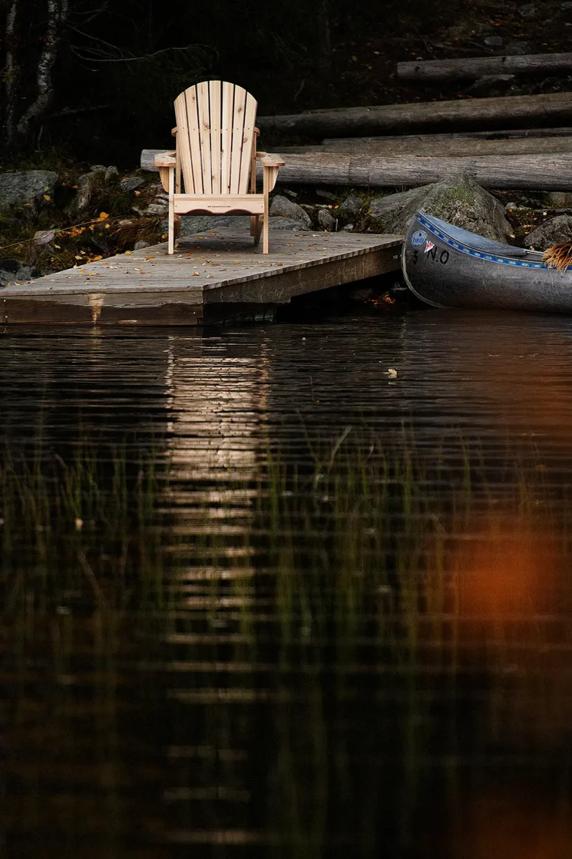 Classic adirondackstol cederträ