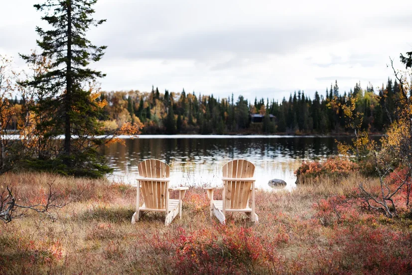 Classic adirondackstol cederträ