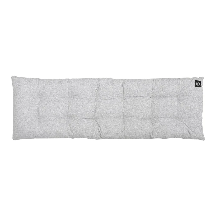 Vera bänkdyna vaxad ljusgrå chambray 115x37 cm