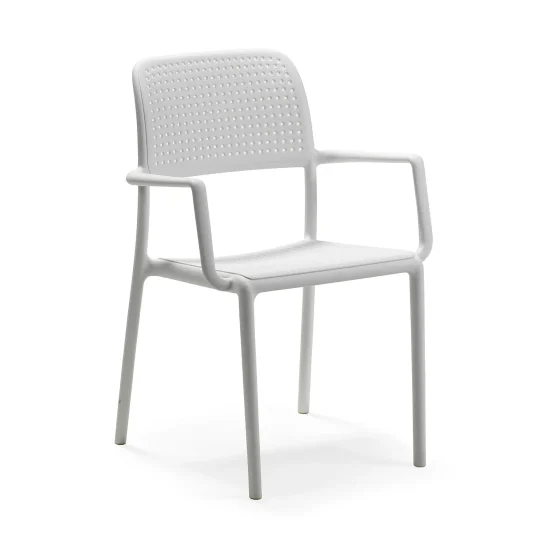 Nardi Bora Bistrot karmstol vit