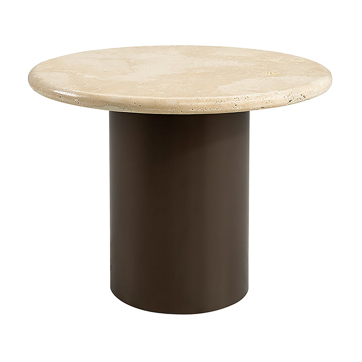 Product Image for Calais soffbord Travertine/mörkbrun Ø60 cm