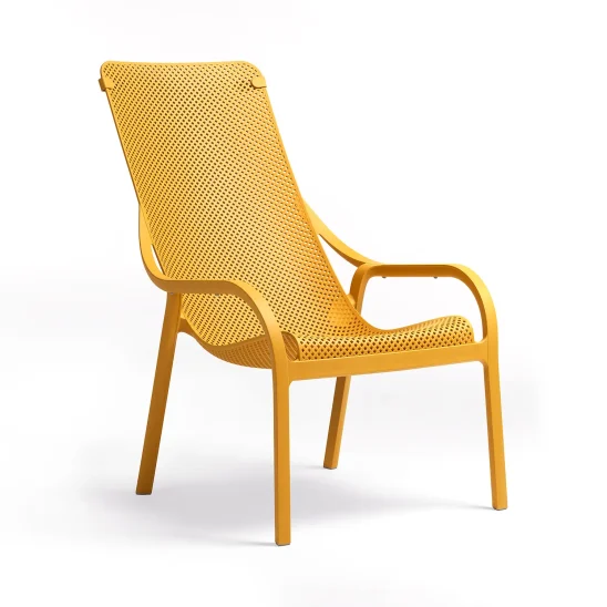 Nardi Net loungefåtölj senap